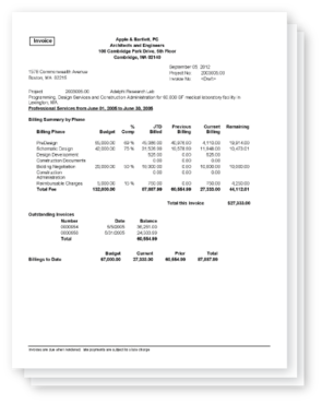FSP Custom Solution for Deltek Vision Invoice
